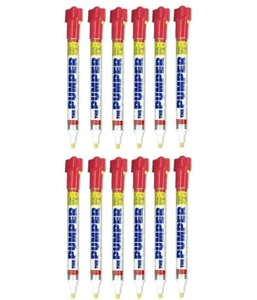 THE PUMPER HEAVY DUTY INDUSTRIAL PERMANENT MARKER PENS RED - 12 PENS - Picture 1 of 2