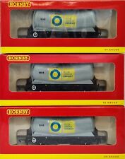 Hornby R6253 PCA Vee Cement Tank Wagons in Blue Circle Cement Livery Triple Pack