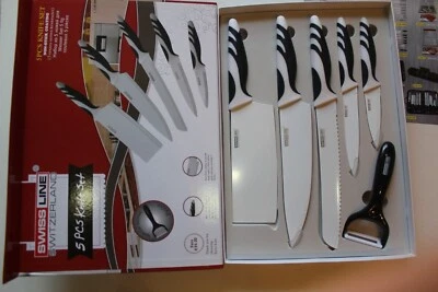Swiss Line Switzerland Küchenmesser-Set + Schäler 5-tlg. NEU - Bild 1 von 4