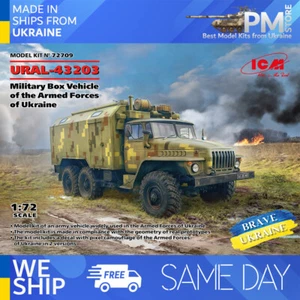 ICM 72709 1/72 URAL-43203 Military Box Vehicle of the Armed Forces of Ukraine - Picture 1 of 10