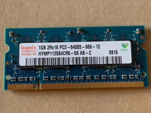 1 pc (1Gb) Hynix HYMP112S64CR6 DDR2 PC6400 DDR2-800 2RX16 200P 128MX64 SO-DIMM - Picture 1 of 2