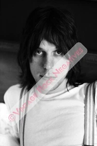 Retrato de Jeff Beck marzo de 1972 en Nueva York - Impresión de pigmento profesional (8,5""x11") para negativo - Imagen 1 de 1