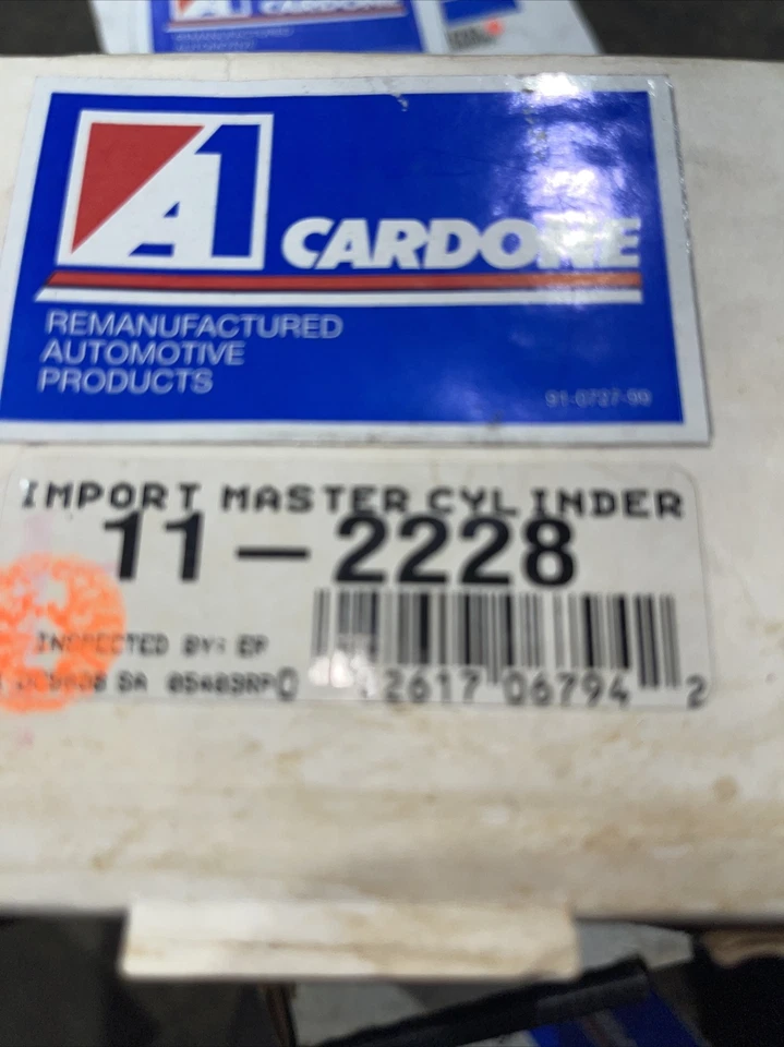 Cilindro maestro de freno A1 Cardone 11-2228 para sonda 88-91 Ford Mazda 626 MX-6 Foto 1 de 1