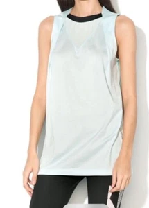 Nike Bonded Tank Top Women's Blue Sportswear Mesh Back Stripe SZ S - Picture 1 of 11