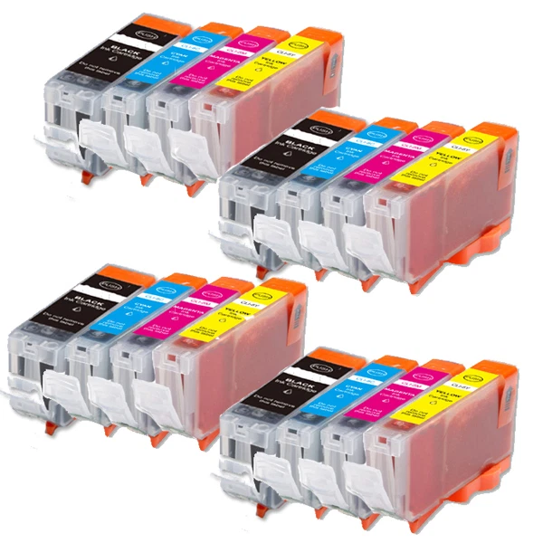 16P Quality Ink Set + Chip for Canon PGI-5 CLI-8 MP510 MX700 iP3300 iP3500 - Image 1 of 1