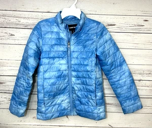 Lands' End Boys Quilted Puffer Jacket Coat Small 8 Lightweight - Picture 1 of 6