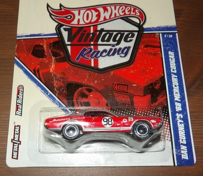 Hot Wheels Vintage Racing 2011 - Dan Gurney's '68 Mercury Cougar Foto 1 de 3