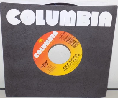 EDDIE MURPHY PARTY ALL THE TIME 7" 45 RECORD WITH COLUMBIA SLEEVE - Image 1 of 3