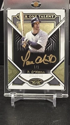 2023 TOPPS TIER ONE GOLD INK PAUL O'NEILL AUTOGRAPH AUTO YANKEES #D 1/1 - Image 1 of 2