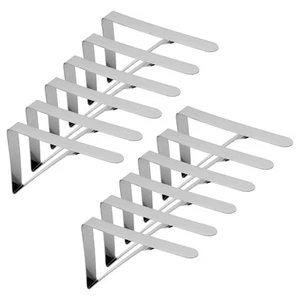 Tablecloth Clips 12 Pack Steel Table Protector Cover Clamps Skirt Clips - Picture 1 of 2