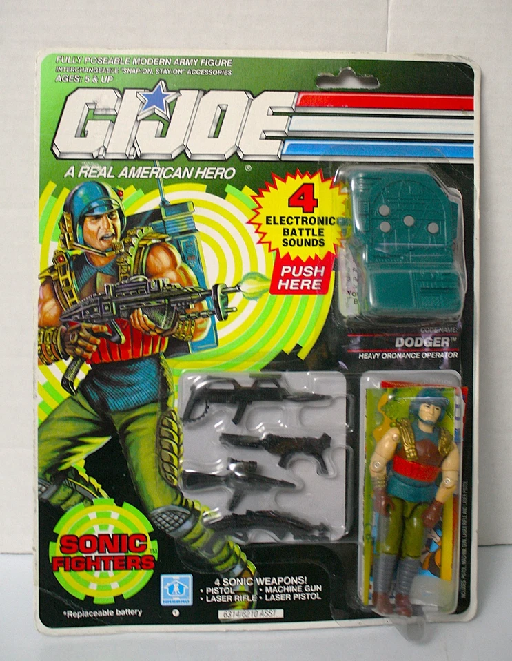 GI Joe Sonic Fighters Dodger Action Figure Hasbro 1990 Original - Image 1 of 4