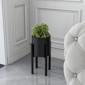Adjustable Plant Stand,Mid-Century Metal Flower Pot Stand for Indoor Outdoor - Picture 1 of 8
