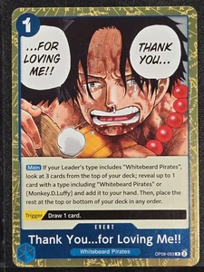 Thank You...for Loving Me!! OP08-053 Two Legends Foil - Picture 1 of 6