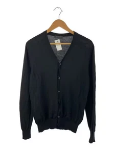 PRADA 24SS virgin wool cardigan/ size 48/ wool/ black/ plain/ DNA959 - Picture 1 of 5