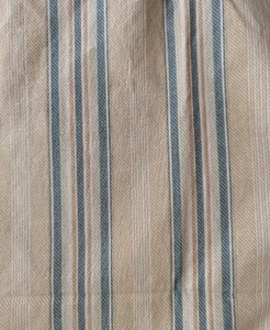 Vintage RALPH LAUREN Squires Path King Pillowcase Ticking Stripe Flaws Fabric - Picture 1 of 10