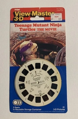 View-Master TEENAGE MUTANT NINJA TURTLES THE MOVIE -3 Reel Blister Pack- Sealed - Image 1 of 4