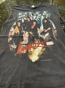 Vintage Kiss Animalize 1984 long sleeve t-shirt Authentic "Too Old" - Picture 1 of 11