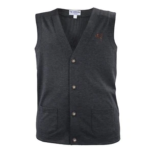 Trachten Strickweste Herren Strick Trachtenstrickweste Weste Grau Melange Gillet - Bild 1 von 4