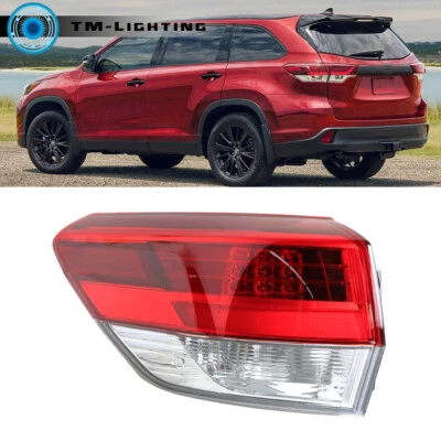Luz trasera exterior lateral izquierda lámpara de freno para Toyota Highlander 2017 2018 2019 Foto 1 de 4