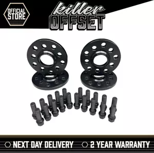 Killer Offset Wheel Spacers 15mm 20mm Audi VW 5x100 5x112 57.1mm + Radius Bolts - Picture 1 of 2