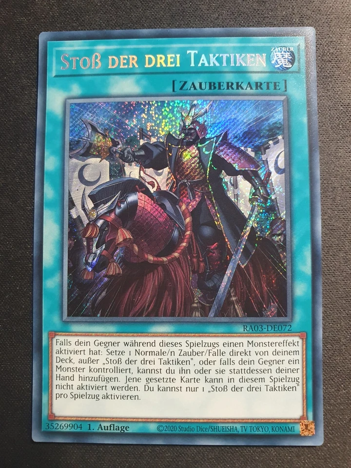 Yu-Gi-Oh! RA03-DE072 Stoß der der Taktiken Secret Rare NM 1st - Bild 1 von 1