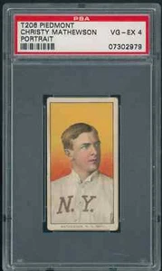 1909 T206 Christy Mathewson Portrait HOF New York PSA 4 VG-EX Piedmont 150 - Picture 1 of 2