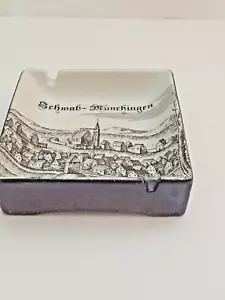 Cenicero de cerámica de colección Schwab Munchingen Alemania recuerdo de Altenkunstadt #3722 - Imagen 1 de 10