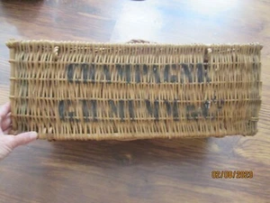 Antique Wicker Mumm's Champagne Basket 19" x 7" x 7" - Picture 1 of 7