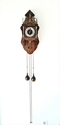 Edle Zaanse Friesenuhr Warmink Wuba Wanduhr, F. HERMLE Uhrwerk - Bild 1 von 4