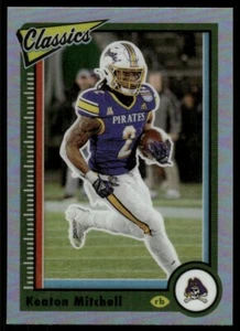 2023 Classics Premium Edition Silver Parallel Keaton Mitchell East Carolina - Bild 1 von 2
