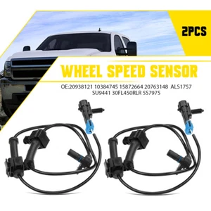 2x Sensor de velocidad de rueda ABS trasero para GMC Sierra 1500 Chevy Silverado 1500 07-13 EC - Imagen 1 de 21