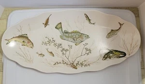 Large Vintage 23 Inch Fish Platter By Waverly Products - Picture 1 of 10