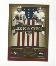 2005 Donruss Classics Classic Combos Bronze #6 Joe Montana/John Elway /500 