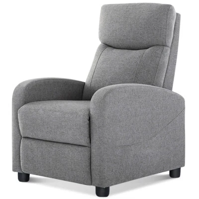 Silla reclinable de masaje ajustable sofá individual sillón de brazo asientos de cine en casa Foto 1 de 2