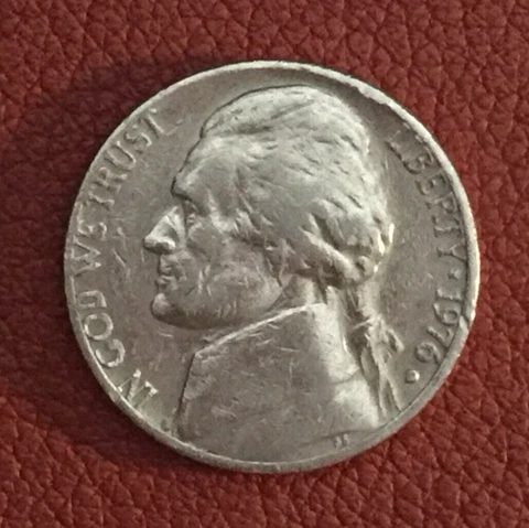 1976 D Jefferson Nickel - actual coin - free shipping Cover