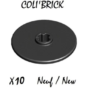 Lego 2723 - 10x Scheibe / Technic Disc 3x3 - Noir / Schwarz - Konvolut kg NEU - Bild 1 von 1