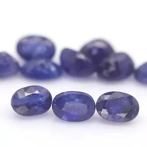 8,83 CT. Zafiro azul ovalado con calefacción de 10 piezas - Imagen 1 de 3