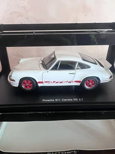 AUTOART 1/18 PORSCHE 911 CARRERA RS 2.7 1973 WHITE !!!!!! TOP PRICE!! - Foto 1 di 10