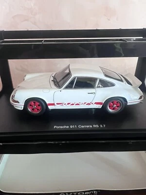 AUTOART 1/18 PORSCHE 911 CARRERA RS 2.7 1973 WHITE !!!!!! TOP PRICE!! - Immagine 1 di 4