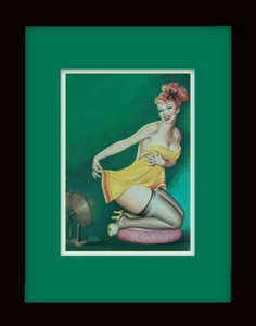 PETER DRIBEN - 'How to Tickle a Girls Fancy' Custom Framed Print Pin Up - Picture 1 of 2