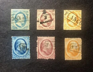 Netherlands First Stamps c1855 Sc#’s 1-6 King William III - Picture 1 of 5