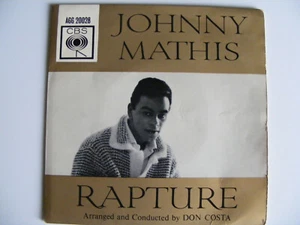 Johnny Mathis  EP Rapture Original 1962  7" Vinyl / Love Me/ Moments Like / Here - Picture 1 of 4
