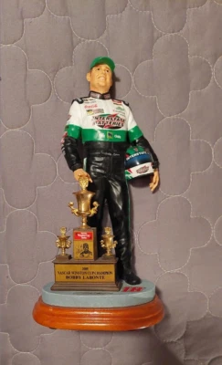 Bobby Labonte Statue  2001 Holding Helmet Character Collectibles NASCAR figurine - Image 1 of 4