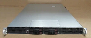 Supermicro CSE-118 2x E5-2698v3 2.3GHz 128GB Ram 4 x 2.5" Bay 1U GPU Rack Server - Picture 1 of 5