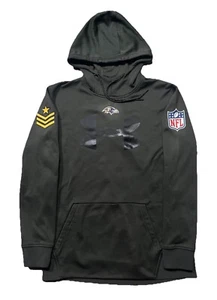 Under Armour Baltimore Ravens Warmup Hoodie Sweatshirt. Mens L. Olive Green. - Picture 1 of 10