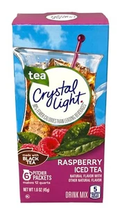 Crystal Light Raspberry Iced Tea Drink Mix Pitcher Pack 1.6 oz - Picture 1 of 1
