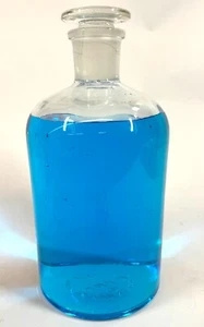 Pyrex #6 Laboratory Glass 2000ml Clear Chemical Reagent Bottle w/ #34 Stopper - Picture 1 of 11