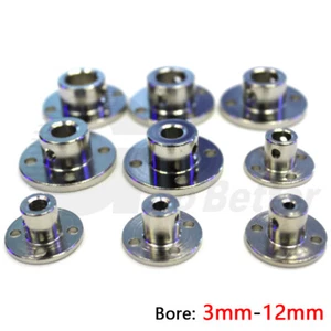 Steel Rigid Flange Shaft Coupling Joint Coupler Connector for Motor CNC 3mm-12mm - Picture 1 of 7