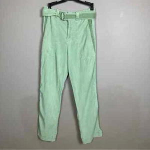 Zara pants size small cargo loose fit comfy soft racer tuxedo stripe belted - Picture 1 of 10