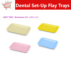 Dental Instrument Flat F Mini Tray Setup Tray - Autoclavable 275°F, Choose Color